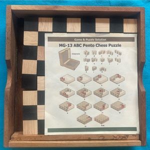 Pentomino chess game puzzle/brain teaser